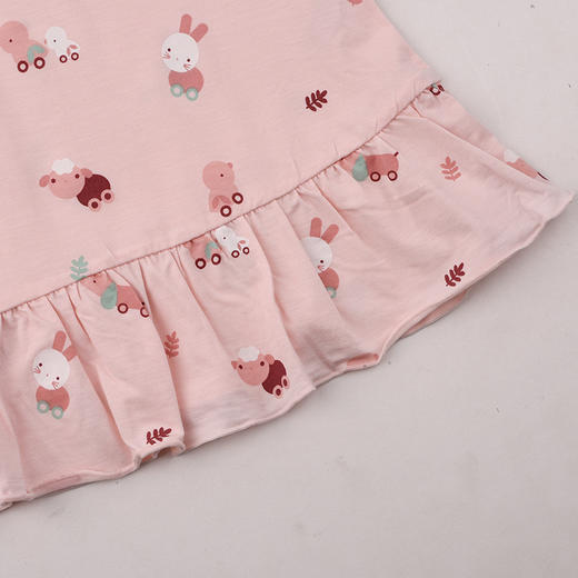 棉果果夏季男童女童睡袍家居防蚊5A抗菌莫代尔睡袍M225571425222 商品图2