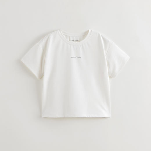 马克珍妮男女童高弹透气运动短袖T恤 儿童上衣2025夏装新款550358 商品图2