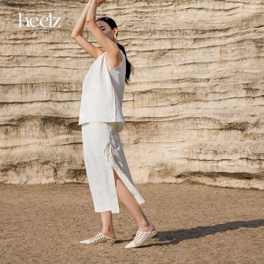 heelz设计师手工鞋履 ｜海风镂语包头镂空穆勒鞋3.5cm 商品图1