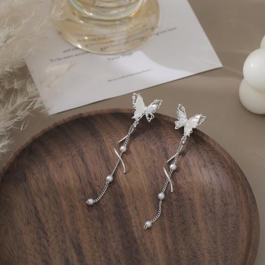 蝴蝶流苏小清新长款耳环0013 商品图2