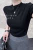 品质款【德国扬子纱】【精纺100细羊毛】半高领针织短袖T恤，可做打底衫，气质搭潮 商品缩略图3