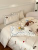 【童心未泯】可爱卡通毛巾绣长绒棉三四件套 恐龙小熊飞船小狗刺绣儿童舒适透气床单1.2m儿童床双人床品 商品缩略图7