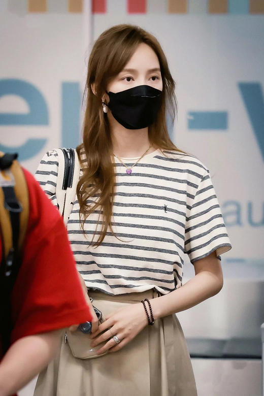 男女同款外贸单圣罗兰天然麻棉籽本木棉海魂条纹T恤 商品图4