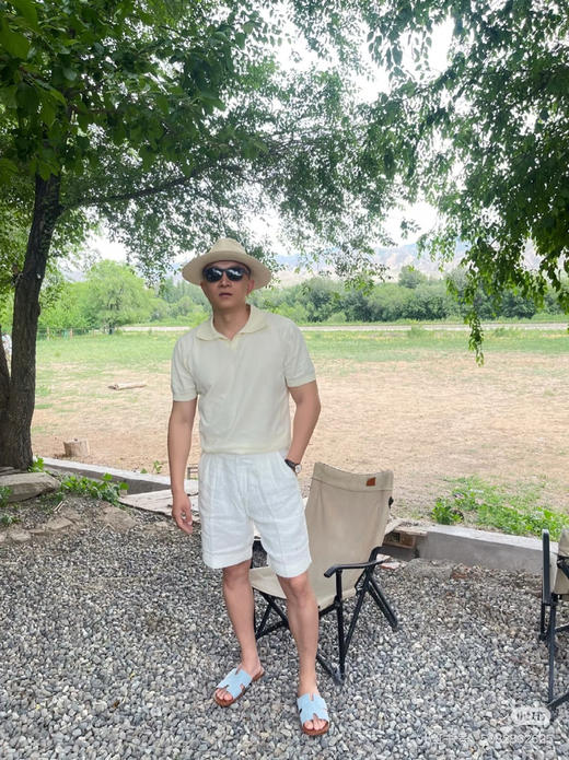 男士夏季亚麻短裤 商品图3