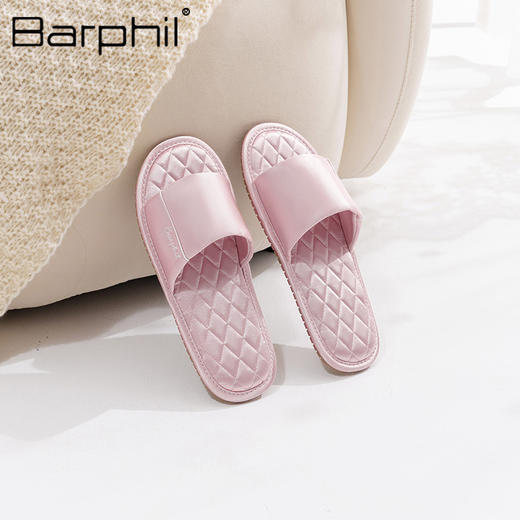 Barphil拖鞋室内家居女士春夏新款时尚木地板情侣一对凉拖高级感7023 商品图1
