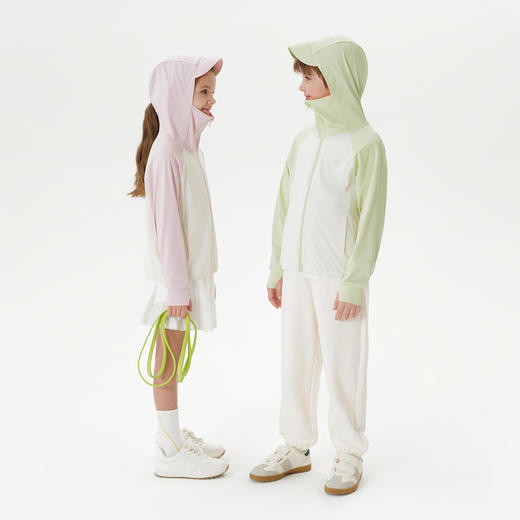 【凉感】马克珍妮男女童加款帽檐撞色防晒衣2025年春夏新款550819 商品图1