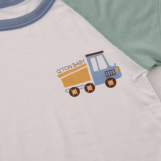 棉果果夏季男童家居服防蚊5A抗菌莫代尔套头套装（大）M211302425219 商品图2