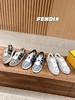 FENDI芬迪Match2025春夏系列皮革棉圆头系带低帮板鞋（HC） 商品缩略图0