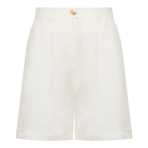 【2件9折】【Petit Bari】简约经典棉麻宽松阔腿短裤 休闲简约风阔腿裤 商品图1