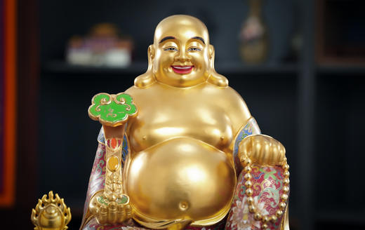 吉象弥勒景泰蓝摆件 商品图5