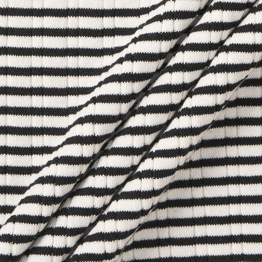 【2件9折】【Petit Bari】 经典条纹修身圆领弹力背心 商品图4