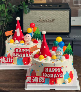 蛇宝宝A款 蛋糕（文字可换）