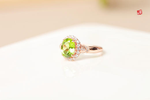 【雨棠】橄榄石戒指 商品图3