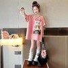 女童220克短袖t恤新款洋气夏季大童宽松夏装儿童中长款半袖上衣潮110-170 商品缩略图0