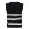 【2件9折】【Petit Bari】(多色)简约时尚撞色条纹针织背心 商品缩略图5