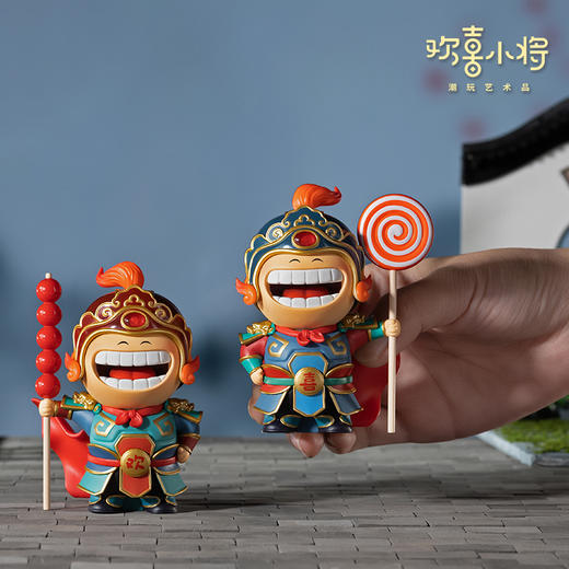 欢喜小将 潮玩艺术品 欢欢喜喜 国潮手办玩具创意礼物桌面摆件 商品图4