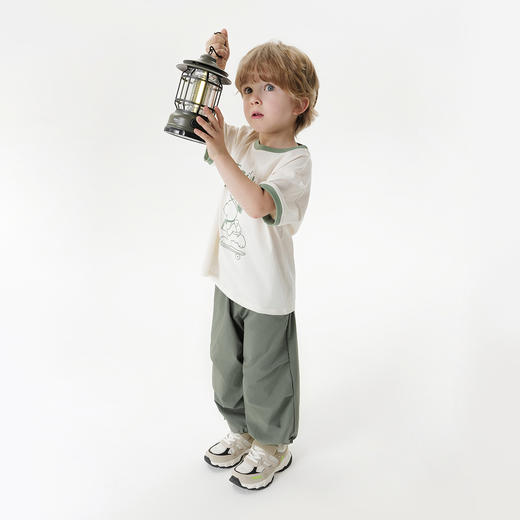 【凉感亲肤】马克珍妮男童快乐小狗短袖T恤 宝宝夏装新款550666 商品图2