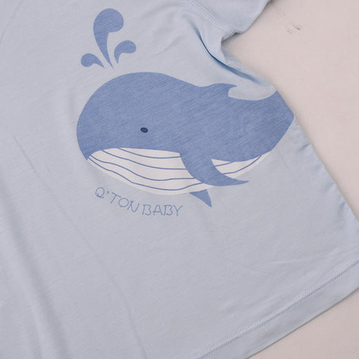 棉果果夏季男童小宝宝套装家居服防蚊5A抗菌莫代尔套头套装（小）M211302425217 商品图3