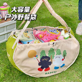 【春游记！卡通多功能，大号收纳袋~】卡通汽车椅背收纳袋 布艺多功能大容量 车内后排座椅中间置物袋挂袋-QQ