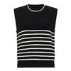 【2件9折】【Petit Bari】(多色)简约时尚撞色条纹针织背心 商品缩略图2