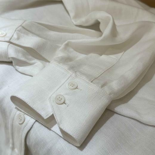 顺丰包邮13431洛诗琳春夏新款肌理感极简透气亚麻防晒衬衫302 商品图4