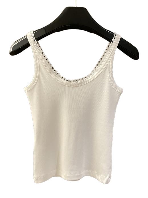 女款logo蕾丝背心 商品图1