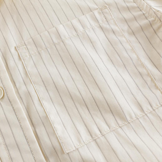 马克珍妮男童时尚条纹衬衫儿童纯棉衬衣上衣2025年春装新款250103 商品图4