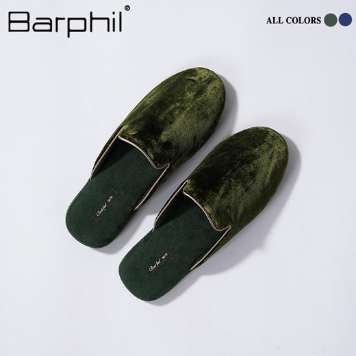 Barphil室内家居拖鞋女2025新款真丝透气包头凉拖防滑静音新中式3036 商品图3