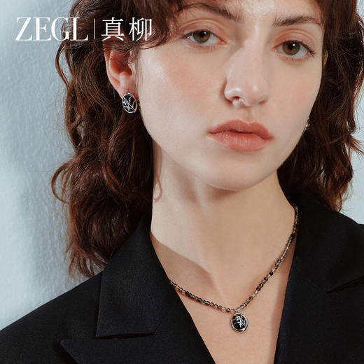 ZEGL真柳设计师雪兰影系列兰花耳钉女高级小众设计感耳环冬季耳饰 商品图1