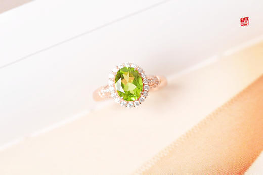 【雨棠】橄榄石戒指 商品图1