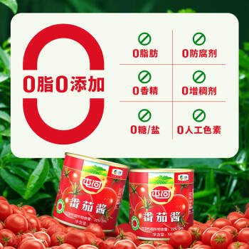 屯河 新疆内蒙番茄酱 储备罐头0添加剂意大利面酱番茄膏198g 中粮出品 /粮油调味 /调味品 /西式酱料 商品图7