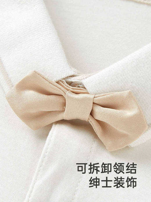 【高定系列】英氏男童短袖T恤夏季纯色桑蚕丝上衣2025新款POLO衫YRTCJ2R035A 商品图3