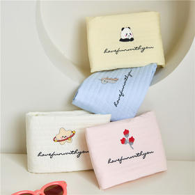 自然醒A类水洗全棉绗缝夹棉单枕套一对装轻奢枕头套全棉家用单个30x50枕头芯内胆套XK