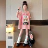 女童220克短袖t恤新款洋气夏季大童宽松夏装儿童中长款半袖上衣潮110-170 商品缩略图2