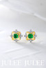 JULEE JULEE茱俪珠宝 18K黄金糖塔祖母绿耳饰 商品缩略图1