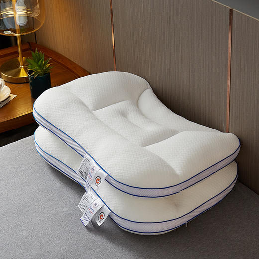 自然醒分区高低舒颈立体护脊枕修复肩颈枕头助睡眠枕芯一对套装家用男女反牵引枕XK 商品图13