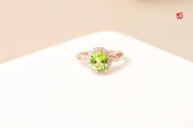 【雨棠】橄榄石戒指