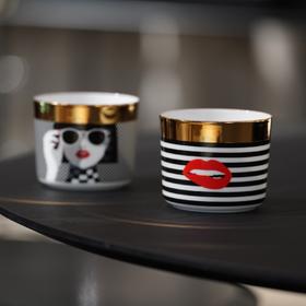 波普系列 RESONG日诵家居 陶瓷茶杯手工描金满金礼品