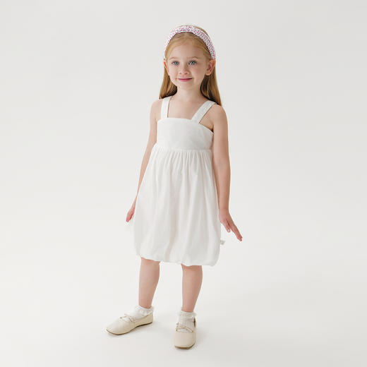 马克珍妮夏装新款宝宝裙子女童纯棉吊带裙花苞连衣裙231097 商品图1