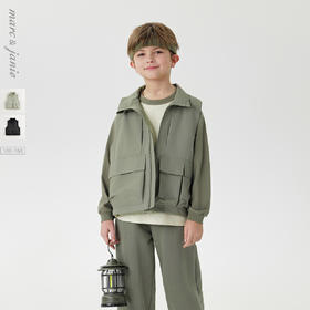 [三防]马克珍妮男童山系户外多功能工装马甲2025年春装新款250089
