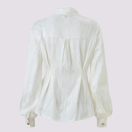 松弛感廓形醋酸提花上衣贵雅精致穿搭百搭通勤(货号:MF85TP503A1001) 商品图4