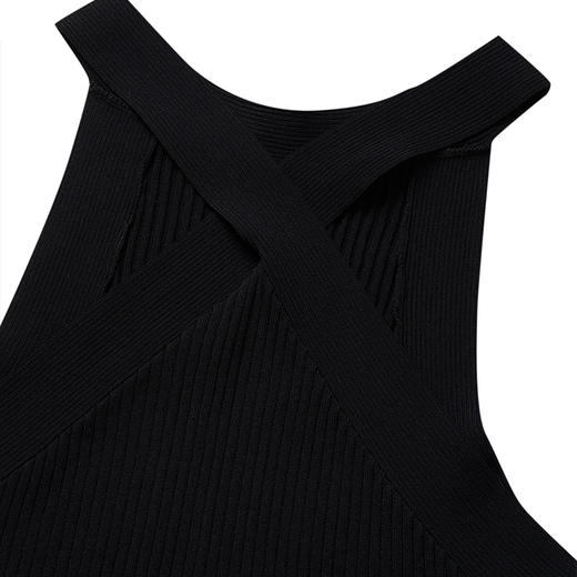 【2件9折】【Petit Bari】修身简约交叉背带针织背心吊带 商品图4