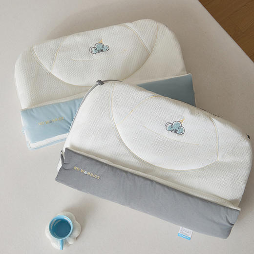 自然醒云颈二合一可拆卸牵引枕头家用护颈椎助睡眠枕芯两用毯子盖被女生睡觉专用枕一对XK 商品图3