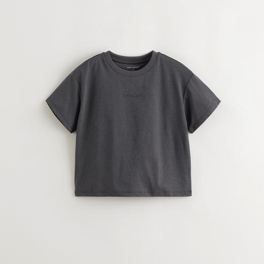 【户外防晒】马克珍妮男女童字母短袖T恤 儿童上衣夏装新款550556 商品图3