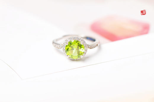 【知暖】】橄榄石戒指 商品图0