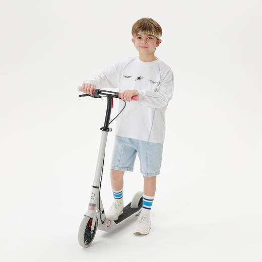 马克珍妮男童潮酷赛车运动T恤 儿童纯棉上衣2025年春装新款250079 商品图2