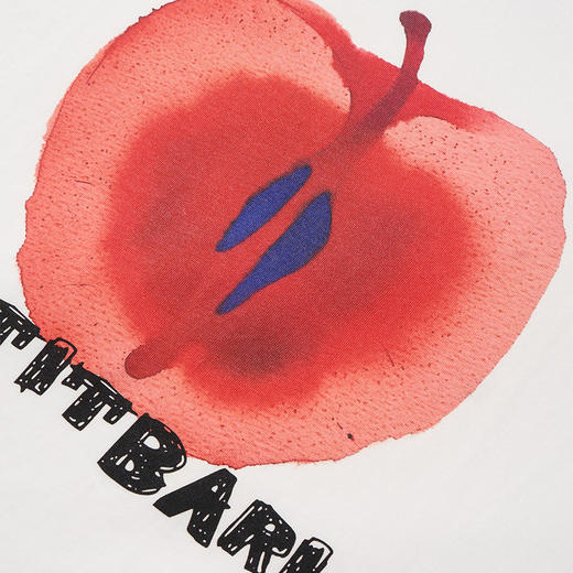 【2件9折】【Petit Bari】苹果印花短袖女士 夏同款宽松休闲圆领 商品图4