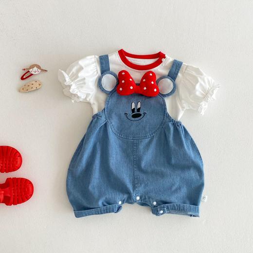 【卡通设计可爱，清凉透气】女童卡通T恤2025新款夏季 女宝宝洋气韩版字母打底衫 儿童夏装上衣-QQ 商品图1