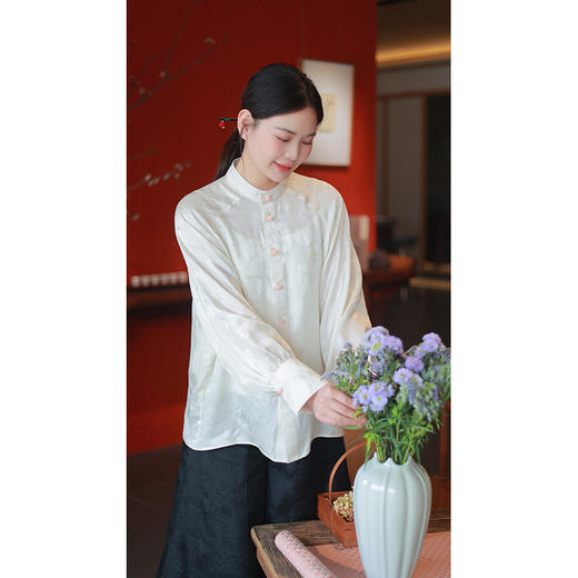 【2026东衣作】新中式衬衣（25710188风华絮-高定款） 商品图0
