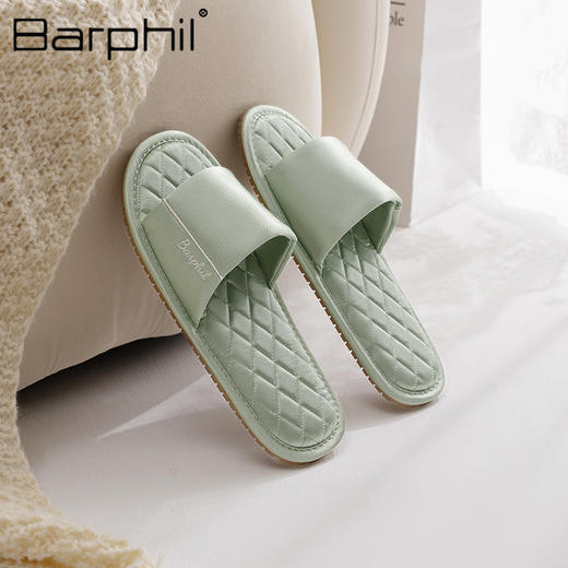 Barphil拖鞋室内家居女士春夏新款时尚木地板情侣一对凉拖高级感7023 商品图2